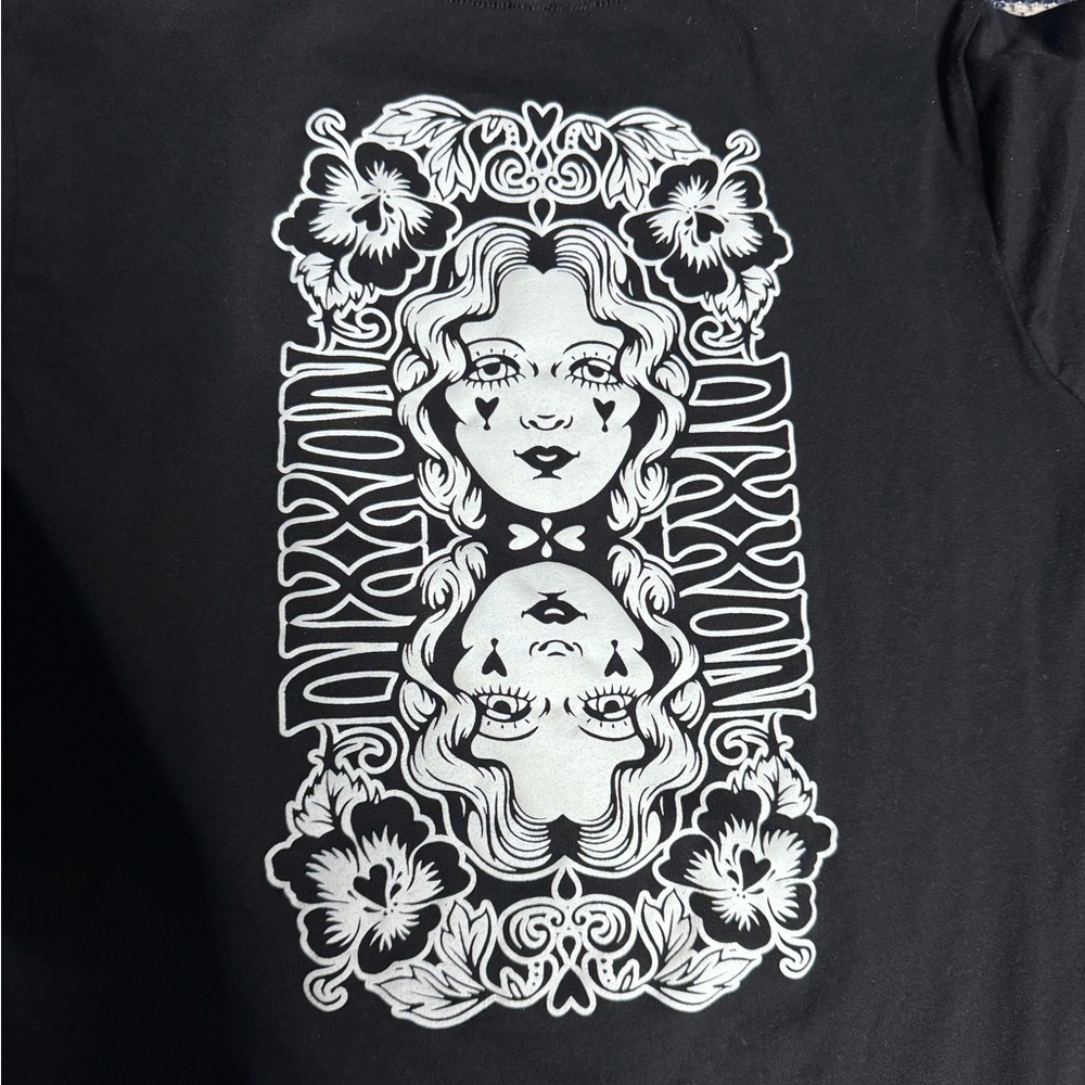 DIXXON Black Short Sleeve Tee with White Logo